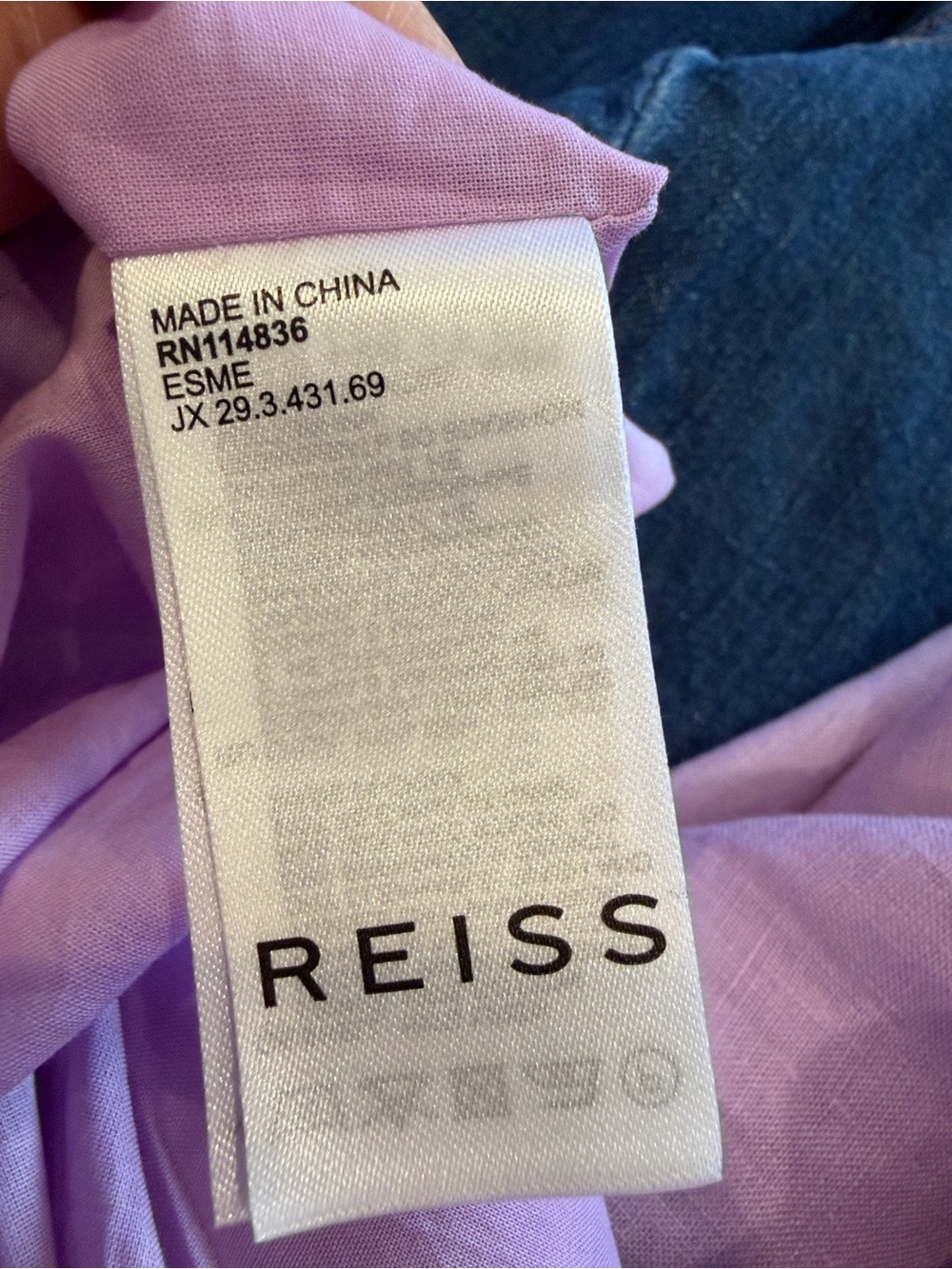 LAST WEEK! FINAL MARKDOWN! Reiss Esme Lilac Wrap Midi Dress - Picture 8 of 9